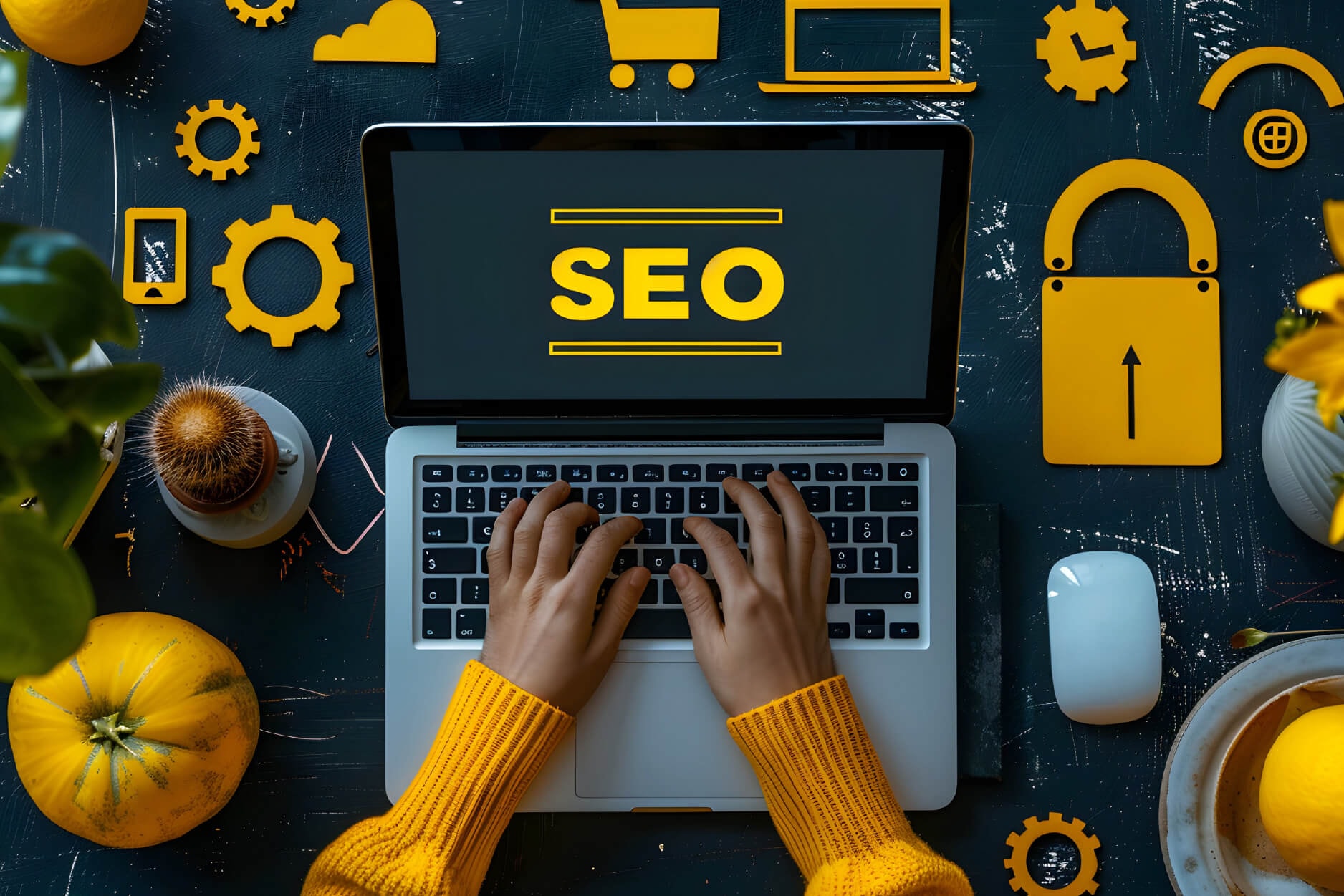 A SEO specialist optimizing website content for search engines.