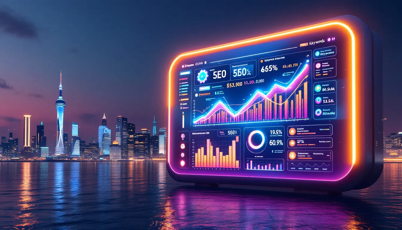 A conceptual image illustrating the importance of monitoring keyword rankings for SEO.